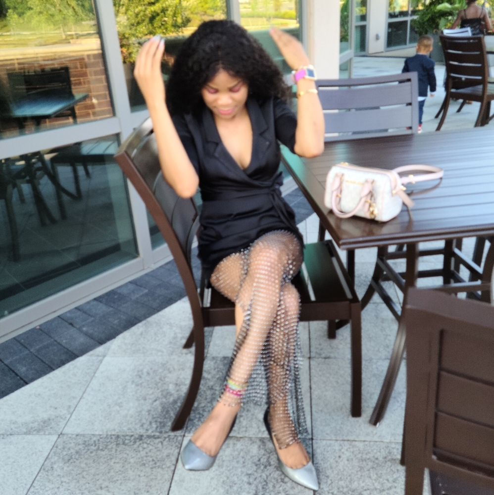 Rhinestones sparkle pants